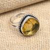 Citrine Gemstone Handmade 925 Solid Sterling Silver Jewelry Ring For Women
