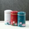 Round Tea Storage Jar Vintage Tea Box Snack Storage Box Empty Tin Tea Pot  Household Storage