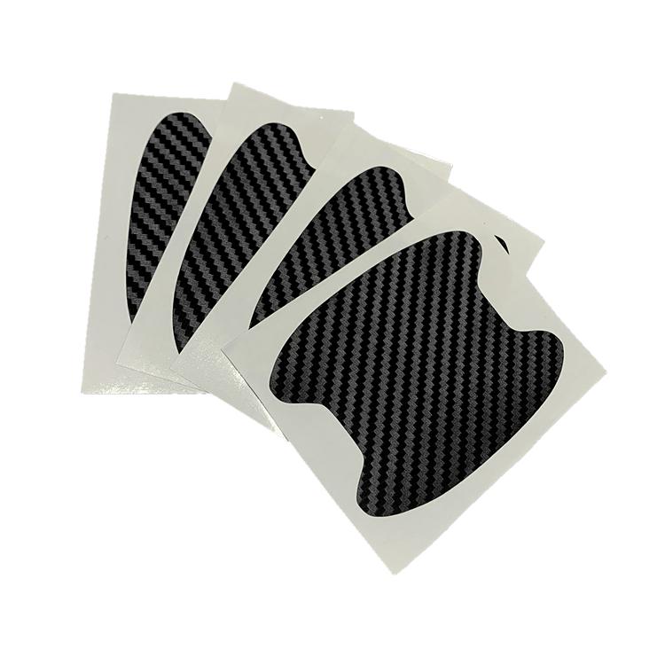 4 шт., защитная пленка для ручек автомобиля, универсальная невидимая наклейка на дверную ручку автомобиля из углеродного волокна, устойчивая к царапинам наклейка, Стайлинг автомобиля