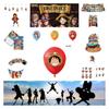 Colorful One Piece Themed Birthday Party Decoration Set Vibrant And Whimsical Paper Props And Balloons
