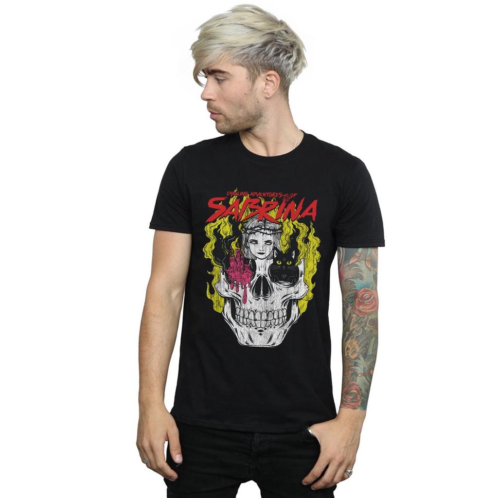 The Chilling Adventures Of Sabrina Mens Icon Skull T-Shirt