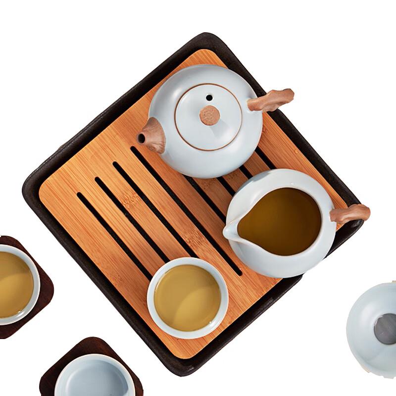 Bafangli Ru Kiln Xishi Teapot 10-Piece Set