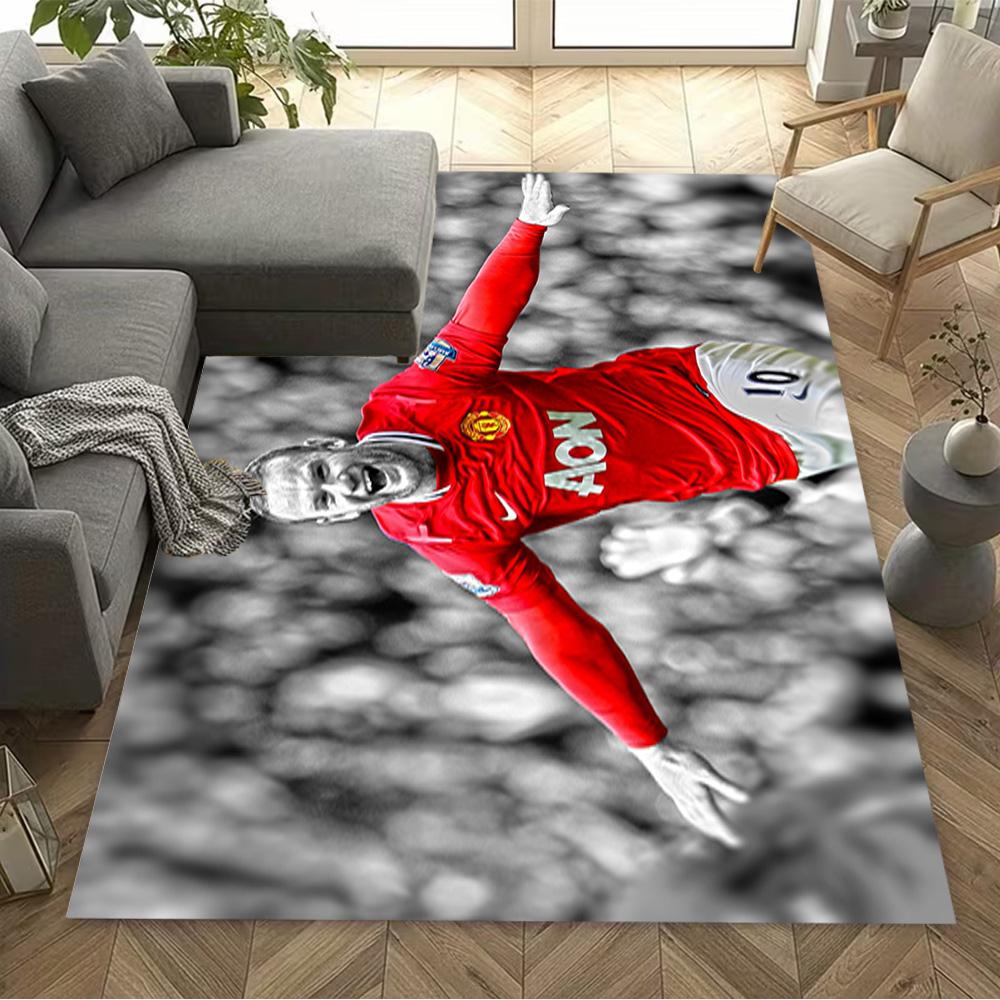 Wayne Rooney Celebration Floor Mat Design for Hallway Foyer Bedrooms Playrooms Anti-slip Rug Office home decor Spiritual Gift