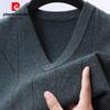 Pierre Cardin Men's 100% Wool V-Neck Sleeveless Sweater Vest