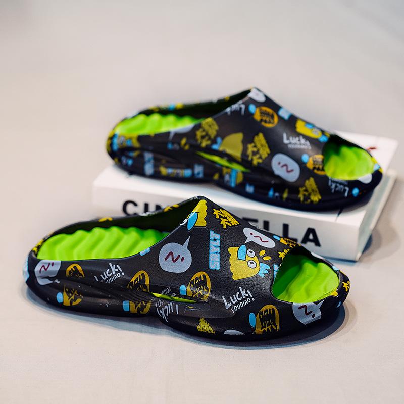 Легкие резиновые пластиковые ЭВА большие размеры 36-45, нескользящие износостойкие модные тапочки, пляжная обувь, повседневные сандалии