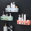 Полка для ванной комнаты Органайзер для туалета Клей для шампуня Гель Корзина для хранения Украшения Уголок для ванной комнаты Полка для душа Аксессуары
