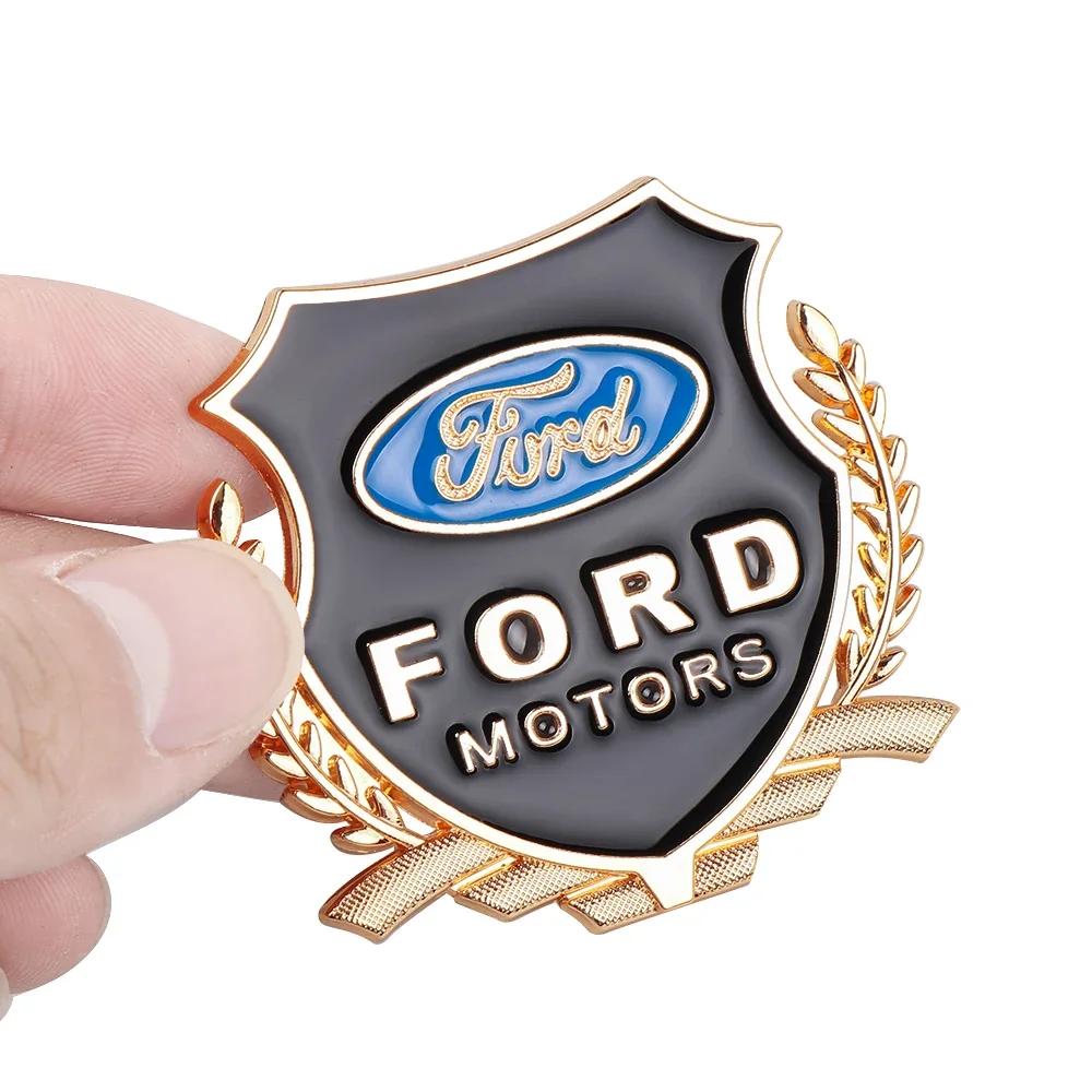 Car Sticker 2pcs Metal Eagle Emblem stickers for car decoration auto accessories For Ford 3 MK2 Fiesta MK7 Mondeo Mk4 Fusion Kug