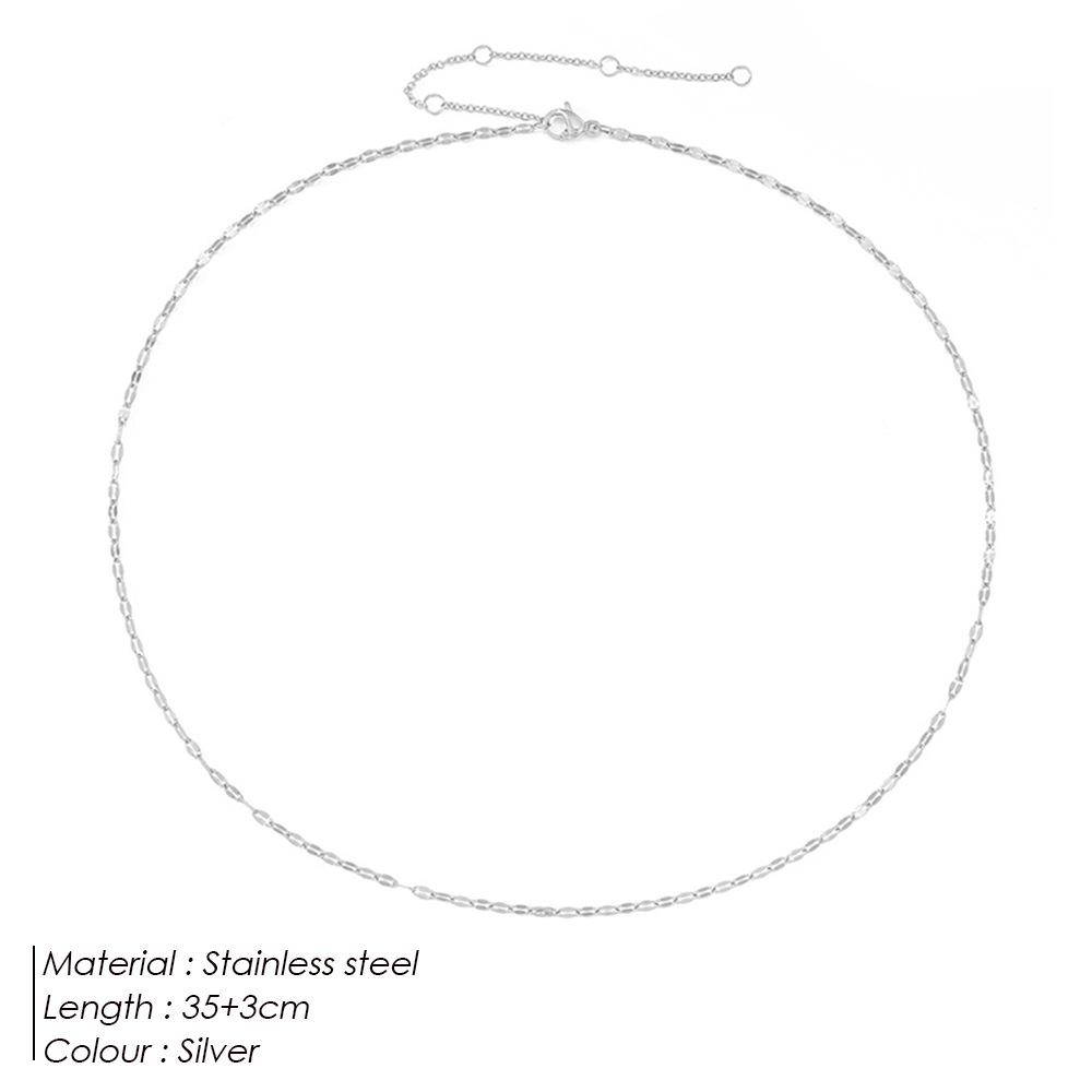 Женское ожерелье eManco из позолоченного титана на ключицу