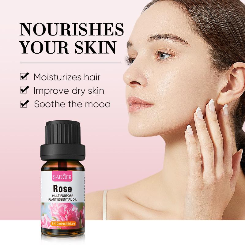 Botanical Essential Oil SADOER Rose Lavender Rosemary Moisturizing Massage Essential Oil