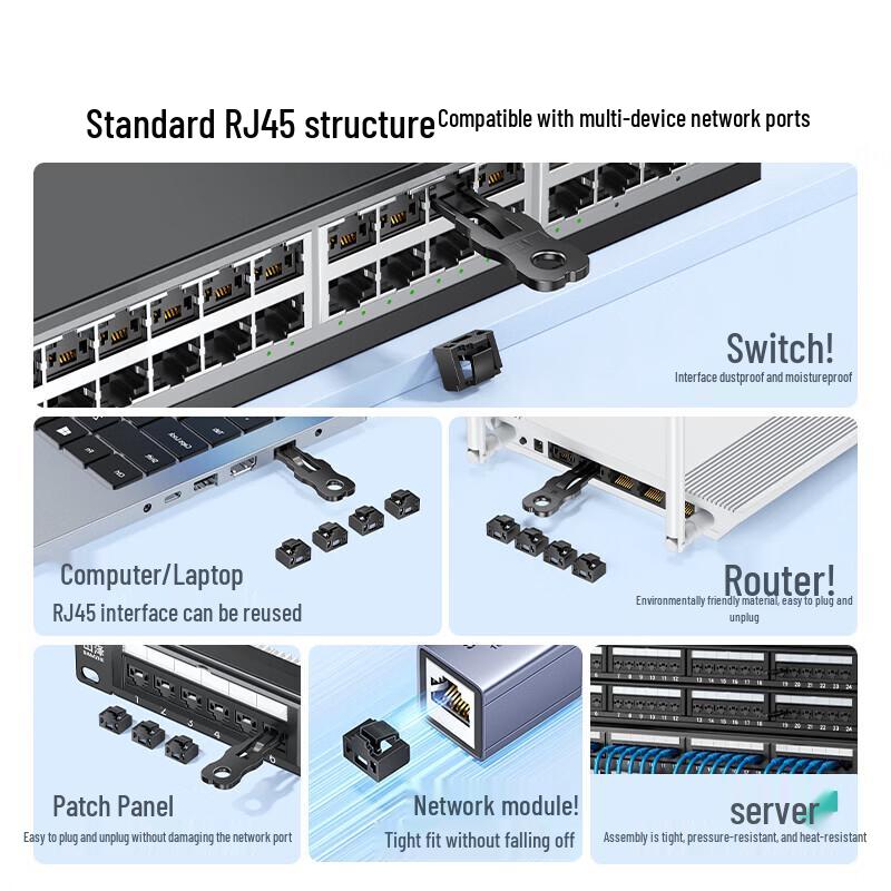 SAMZHE RJ45 Port Security Lock Set