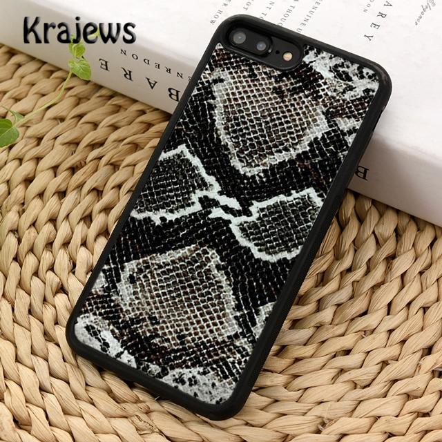 Krajews текстура змеиной кожи, модный чехол для телефона для iPhone 14 6s 7 8 plus X XR XS 11 12 13 pro max Samsung S21 S22ultra Plus