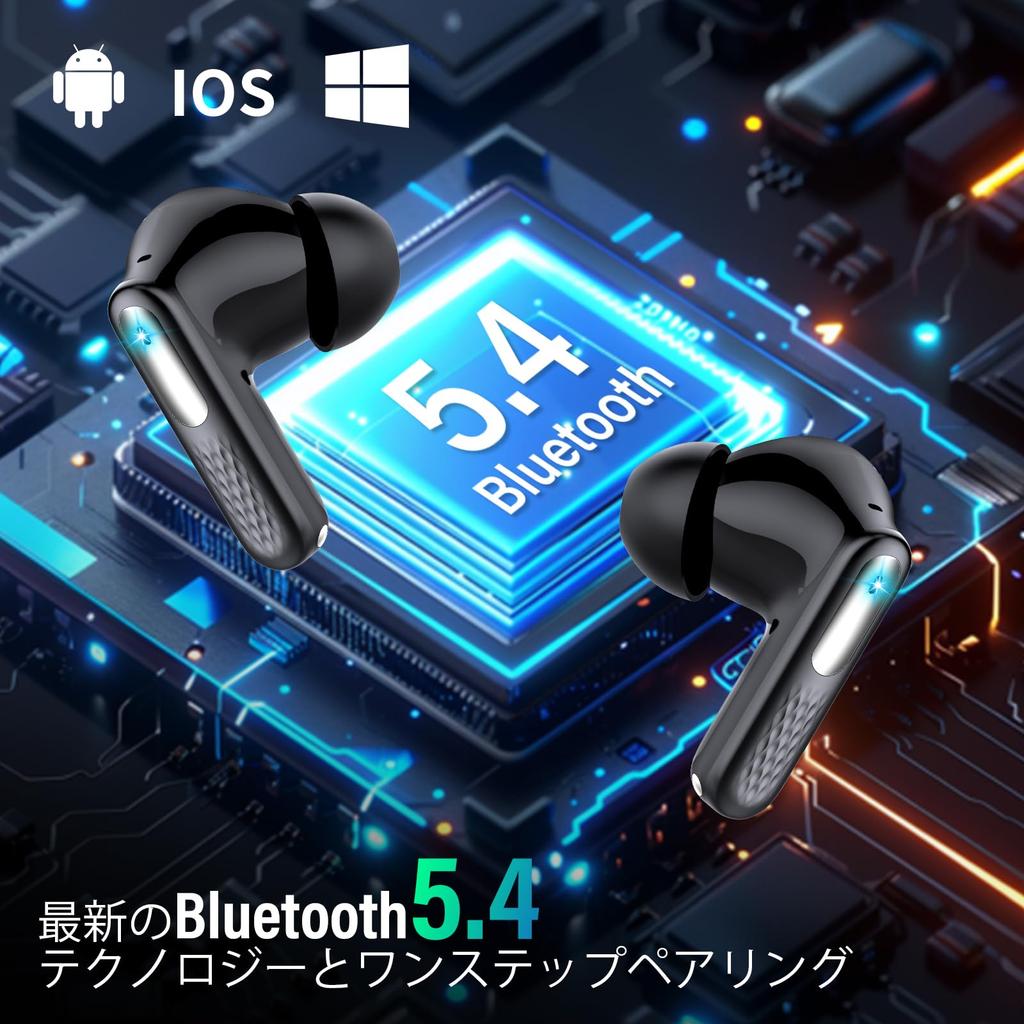 Беспроводные Bluetooth-наушники Новая модель Многофункциональный сенсорный экран с 5 эквалайзерами ИИ Умный поиск Bluetooth-наушников Шумоподавление До 48 часов