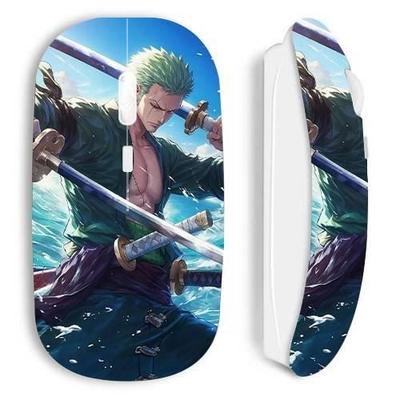Беспроводная мышь - Maniacase - One Piece - Ророноа Зоро - Белая - Нано USB-приемник