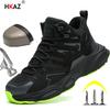 High Top Safety Shoes Men Steel Toe Work Shoes Men Women Work Safety Boots Anti Smash Safety Indestructible Work Boot Breathable