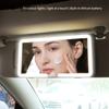 Car Sun Visor Mirror with LED Lights, HD Vanity Mirror with Touch Control, 3 Light Modes, Rechargeable