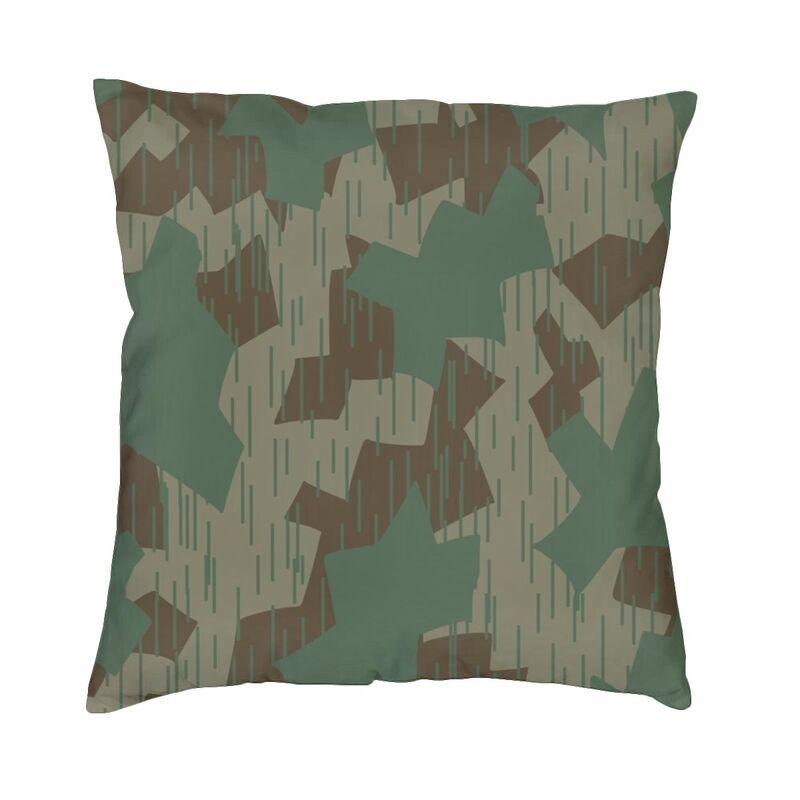 US Military Woodland Camo Pattern Cushion Covers xcm Velvet Camouflage Pillow Case Sofa Pillowcase Living Room Decoration