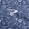 Cotton Flex Blue Fabric Asian Japanese Pattern Sewing Craft Projects Fabric Prints By Yard 40 Inch