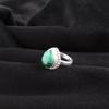 Натуральный Малахит Драгоценный Камень 925 Стерлинговое Серебро Ручной Работы Изящное Кольцо Для Жены RR-77-22