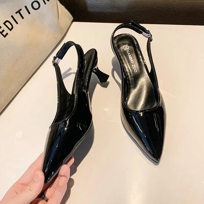 Женская обувь Туфли-лодочки Сандалии Новая весенняя мода Острый носок Босоножки Женская обувь Летняя женская обувь на низком каблуке Высокие каблуки