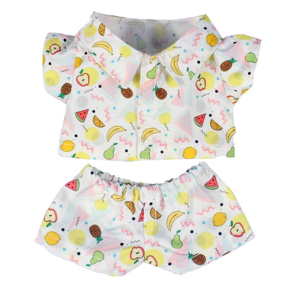 Toy Accessories Doll Fruit Beach Pajamas Overall Clothes Plush Toy Clothes 20cm Cotton Doll