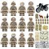 MOC Military Weapons Building Accessories Set with 12pcs Special Forces Camouflage Clothing Mini Figures Army Blocks Toys