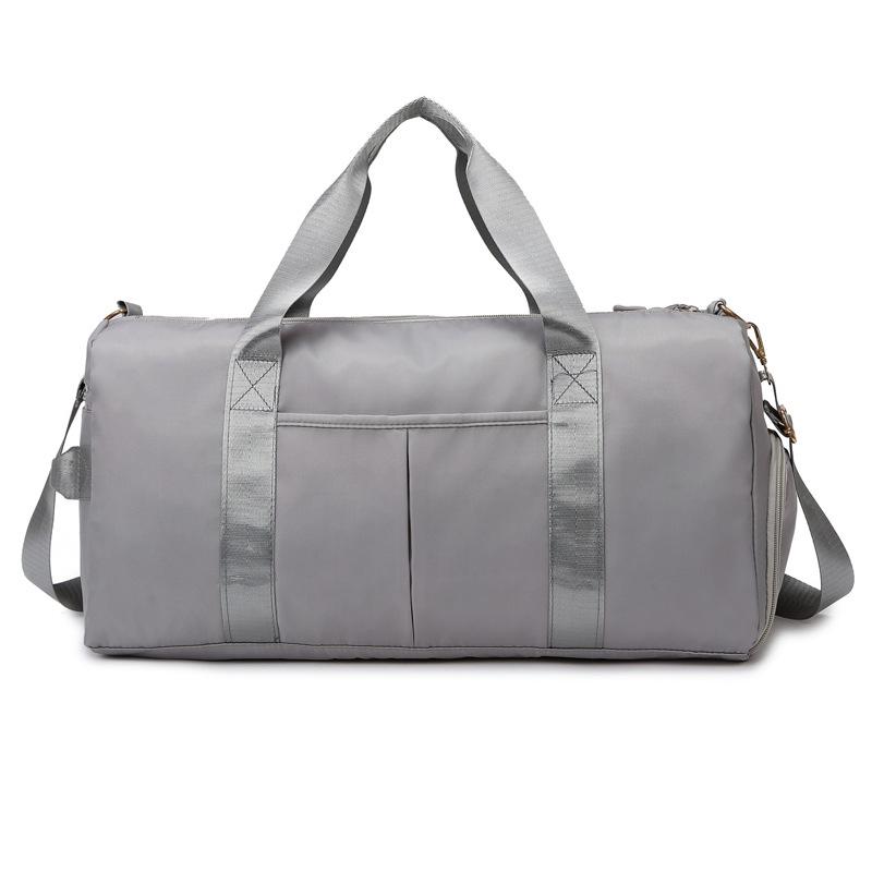 Портативная однотонная дорожная сумка с отделением для обуви, разделением сухого и влажного, плечевым ремнем, легкая для плавания и фитнеса