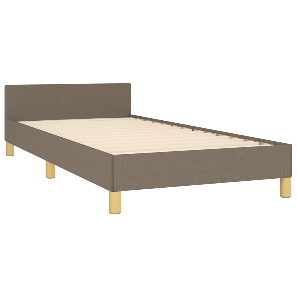 Vidaxl Rama Łóżka Bez Materaca, Taupe, 100X200 Cm, Obita Tkaniną