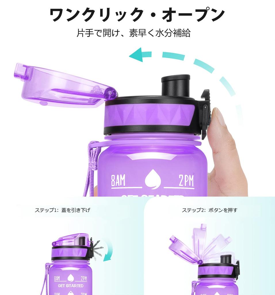 Бутылка для воды большой вместимости, портативная, с соломинкой, спортивная, с отметками времени, ультрахолодная и горячая, удобная, герметичная, для велосипеда, маркер, легкая,