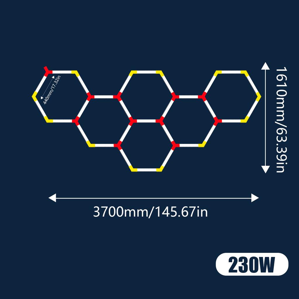 Офисный сверхбольшой светодиодный светильник для мастерской 6500K Потолочный светильник для гаража Светильник для магазина для детейлинга автомобилей Спортзала Супермаркета Выставочного зала d