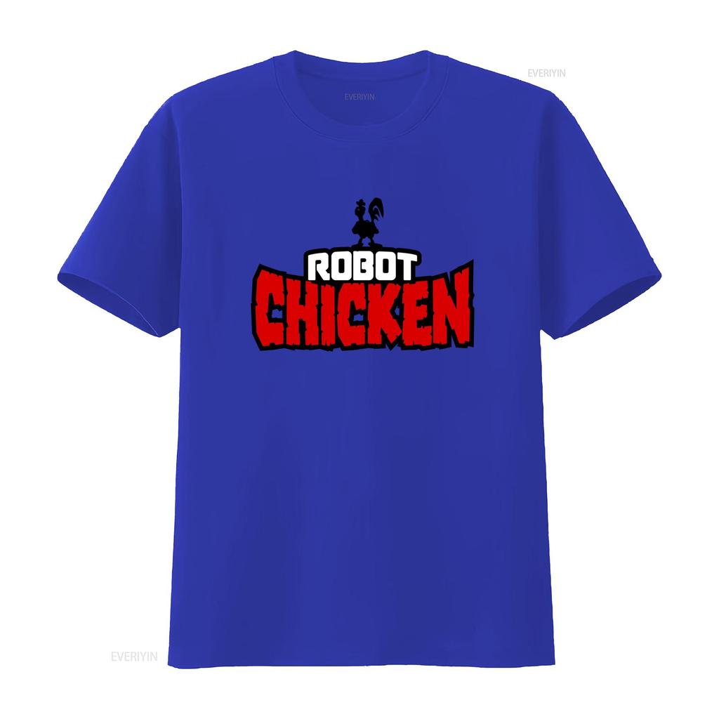 ROBOT CHICKEN TV Show T Shirt Unique and Stylish Design for Fans vintage Washed homme Comfortable Stretched Slightly fashion