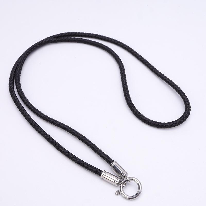 Тибетский буддийский амулет-ожерелье с кулоном Тханка и быстросъемной пряжкой из титановой стали