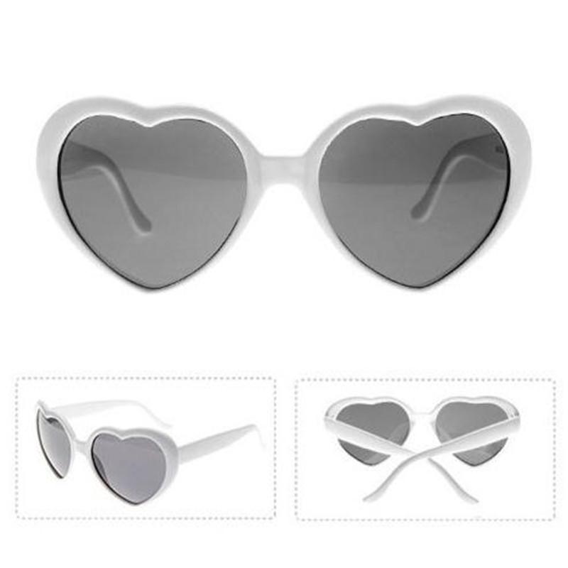 Novel Romantic Fashion Women Gift At Night Heart-shaped Special Effects Glasses Sunglasses