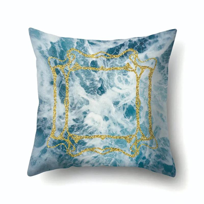 45x45 см наволочка с геометрическими полосками простая мраморная лоскутная наволочка для подушки художественный линейный диван офисное сиденье домашний декор