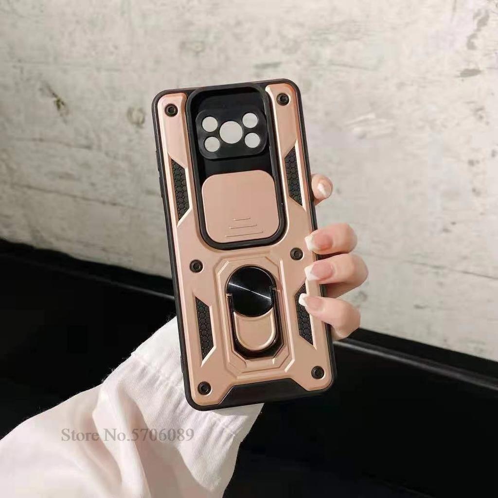 Защитный чехол для Poco X3 Pro Чехол для Xiaomi Poco X3 NFC Ударопрочный Чехол для телефона со шторкой для камеры Для Poco X3 NFC Чехол с кольцом