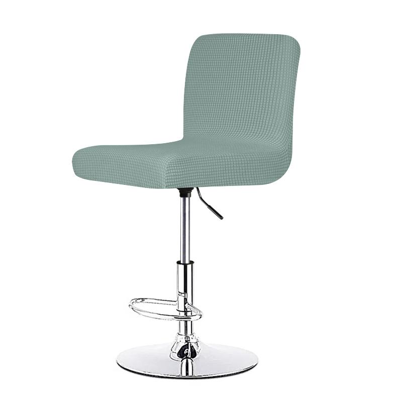 Stretch Bar Stool Chair Cover Short Back Dining Seat Protector Spandex Slipcover For Home Kitchen Banquet