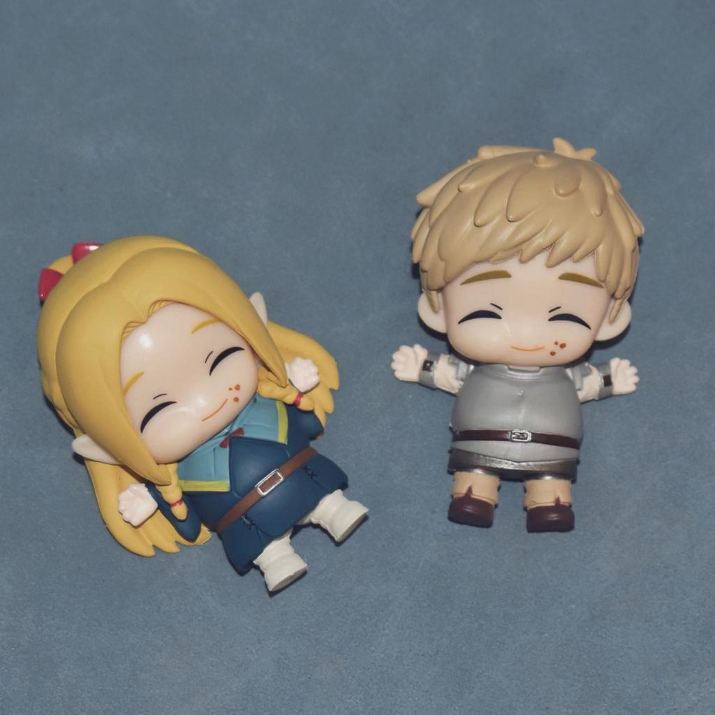 4Pcs/1Set Anime Delicious in Dungeon Figure Marcille Farin Raiosu Set Model Toy Desktop Car Ornament Doll PVC Action Figure