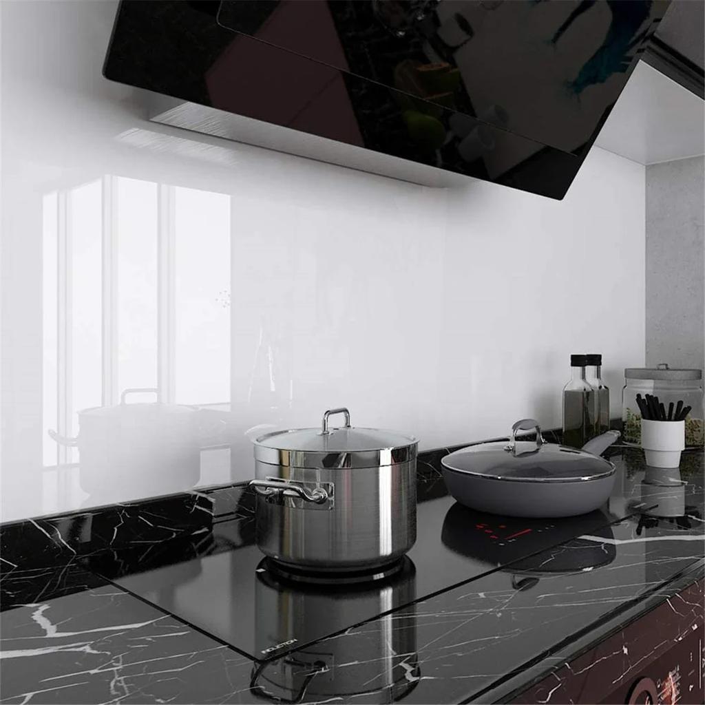 5M Глянцевые Белые Наклейки Винил Самоклеящиеся Водонепроницаемые Маслостойкие Наклейки Панели для Кухонной Столешницы Обновление Мебели Обои