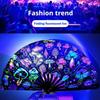Kung Fu Fan UV Ink Printing Fluorescent Fan Bamboo Fans Wedding For Festival,Dance,Party, Chris Q4D9