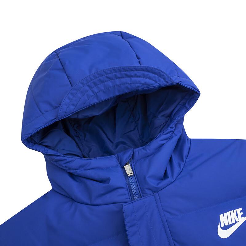 Nike Детская унисекс удлиненная пуховая куртка с капюшоном