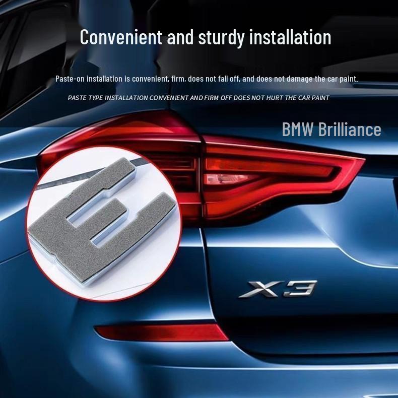 BMW X1-X7 Модифицированный Автомобиль 3D Задняя Наклейка с Буквами Эмблемы
