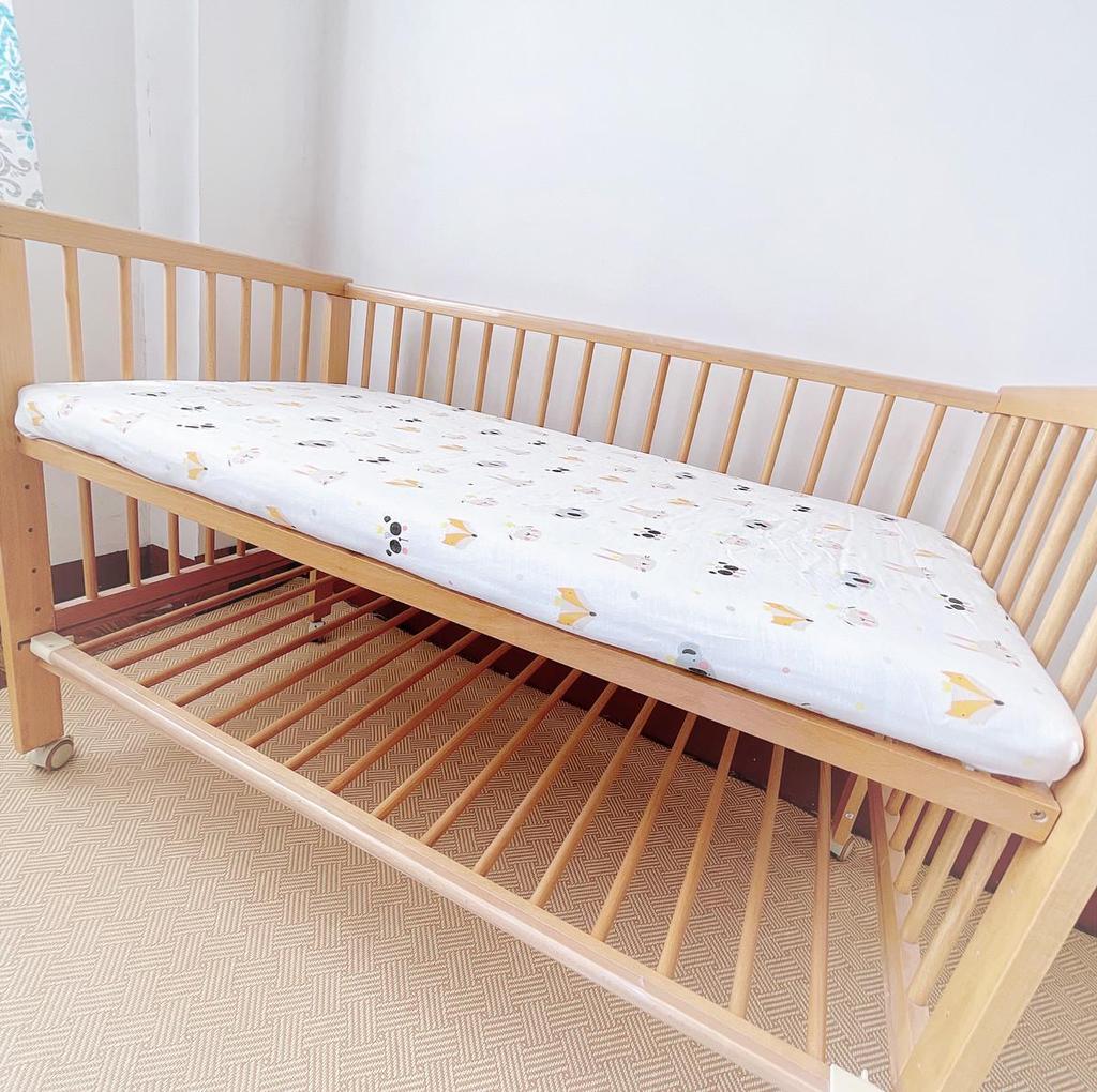 Новорожденный Хлопковая Марля Простыня на Резинку для Детской Кроватки - Чехол для Детского Матраса