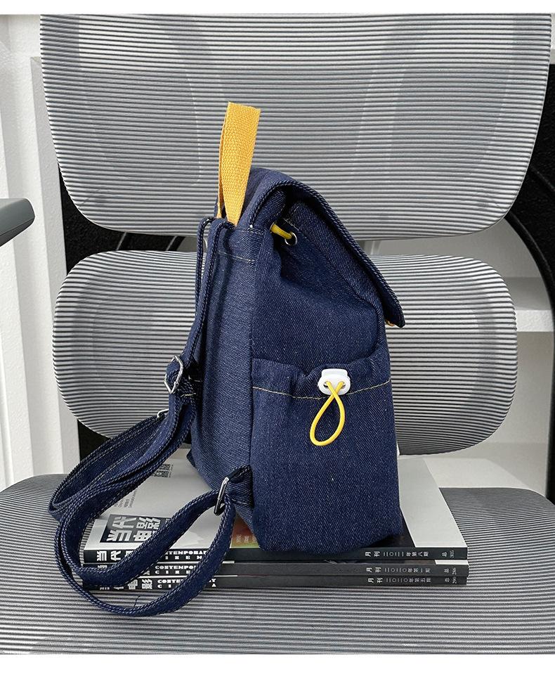 Wish Женский износостойкий джинсовый рюкзак на шнурке - Суперлегкий, большой вместимости, сумка на двух плечах для студентов