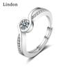 Классическое кольцо Lindon из медного сплава с цирконием, женские ювелирные изделия, свадебный подарок для вечеринки