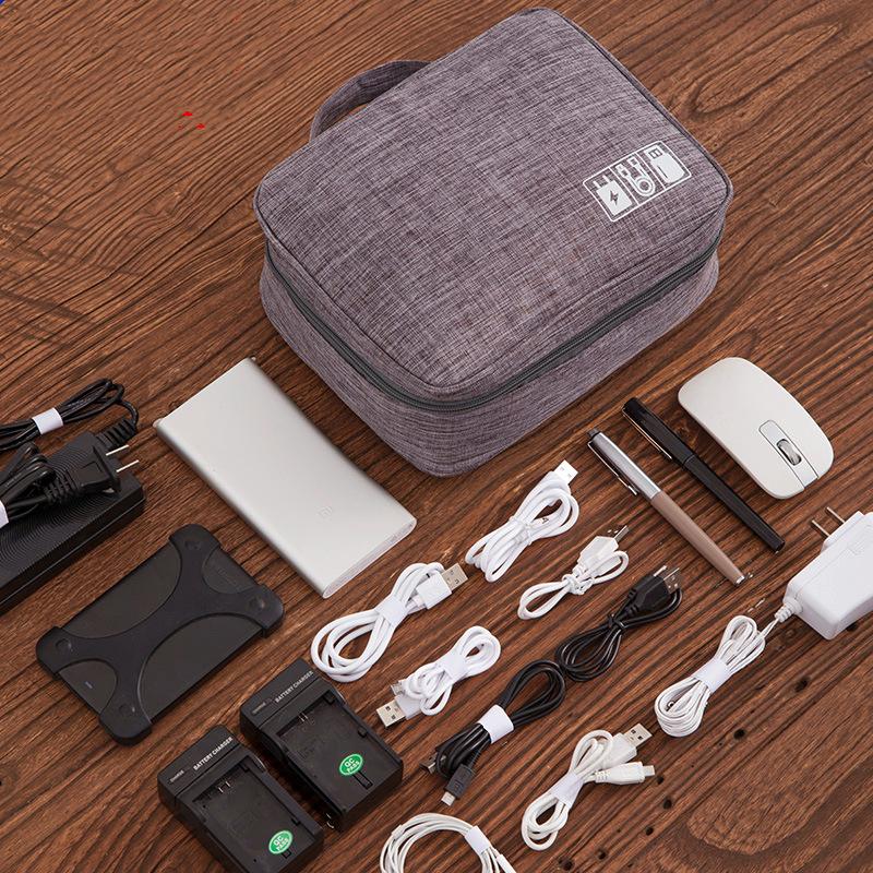 Data Cable Storage Bag Portable Waterproof Digital Bag Travel Cosmetics Storage Bag