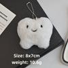 Cute Plush Tooth Keychain Pendant for Women