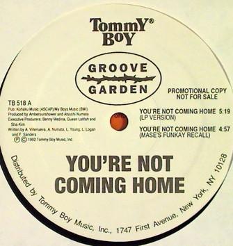 12-дюймовая пластинка GROOVE GARDEN - Ты не вернешься домой TB518 Tommy Boy 1993 США Танцевальная и электронная Б/У