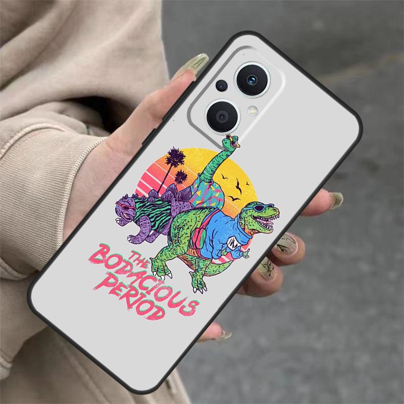 Милый Чехол Динозавр Для OPPO Reno 14 12 11 10 13 Pro 14F 13F 12F 11F 8 7 Lite OPPO Find X9 X8 X6 Pro Чехол