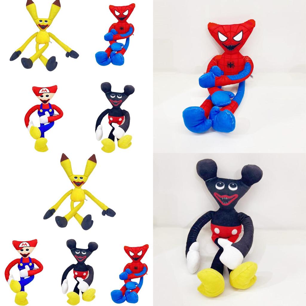 Highly Restored Character Prototypes Poppy Playtime Huggy Wuggy Plush Cos Spiderman Mickey Mouse And Mario