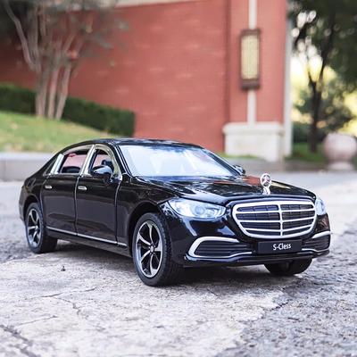 1:24 S400 S-класса, модель автомобиля из сплава, высокая имитация литья под давлением, металлические игрушечные транспортные средства, модель автомобиля, коллекция звука и света для детей