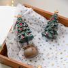 Mini Xmas Tree Ornaments Creative Floor Statues New Garden Sculptures  Christmas Gift